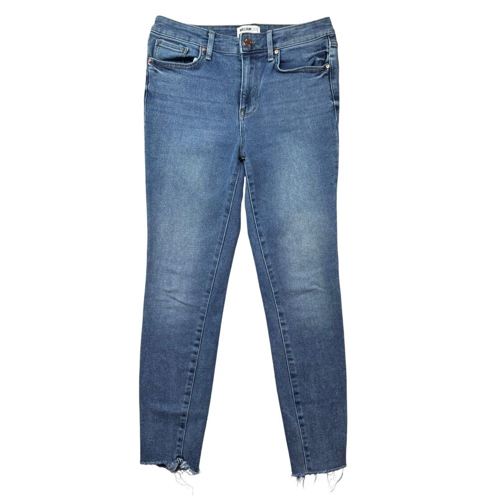 William Rast Jeans Women's 28 Blue High-Rise Sculpted Ankle Skinny Junior Pants